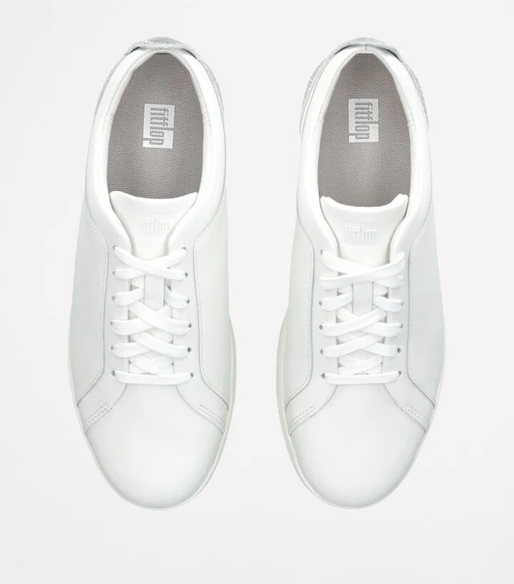 FitFlop Leather Embellished Rally Sneakers - Image 4