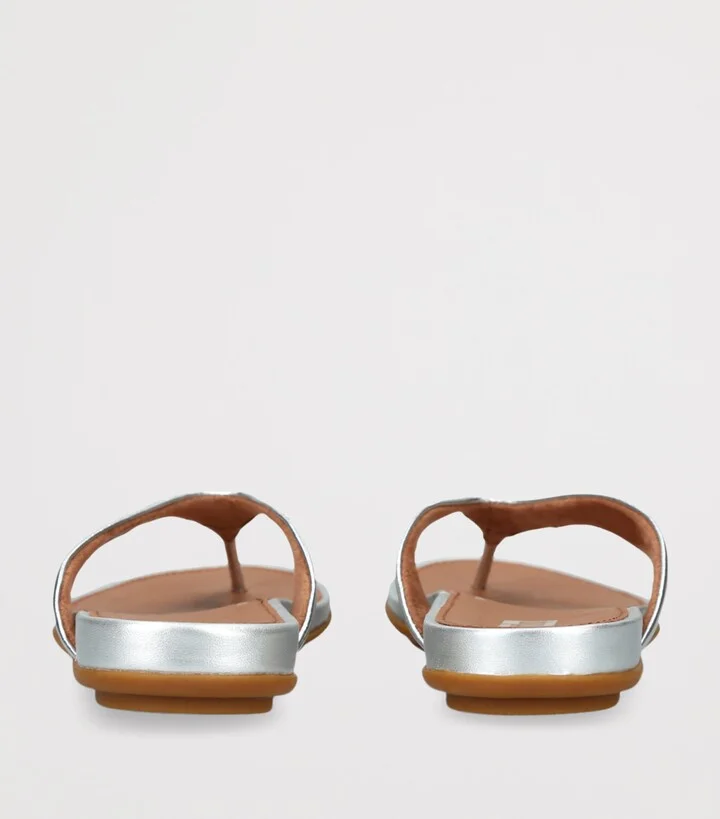 FitFlop Leather Gracie Flip Flops - Image 2
