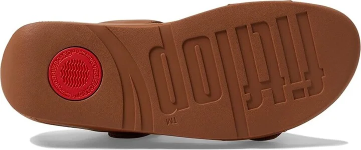 FitFlop Lulu Adjustable Leather Slides Women's Shoes Light Tan 2 : 5 M (B) - Image 3