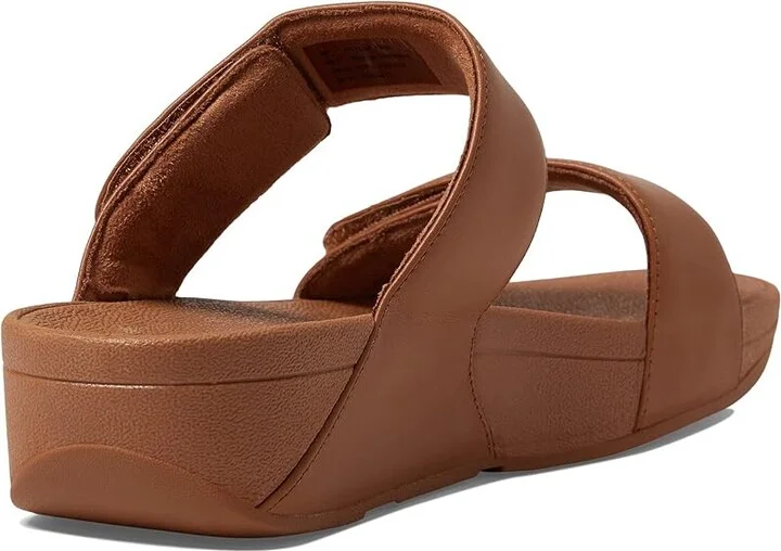 FitFlop Lulu Adjustable Leather Slides Women's Shoes Light Tan 2 : 5 M (B) - Image 4