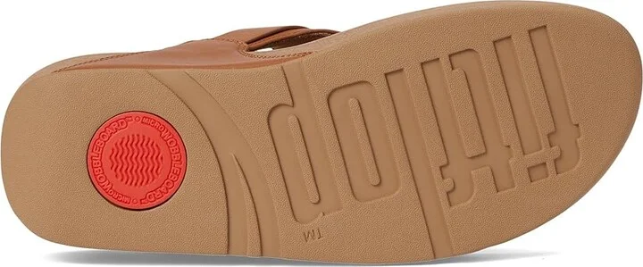 FitFlop Lulu Adjustable Leather Toe Post Sandals Women's Shoes Light Tan : 6 M (B) - Image 3