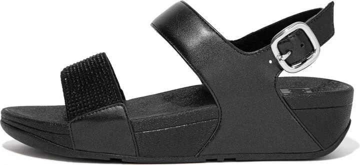 FitFlop LULU Crystal Back-Strap Sandals Microfibre/Faux Leather (PU)
