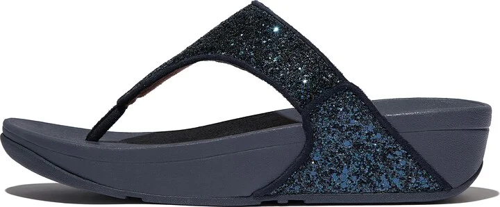 FitFlop LULU Glitter Toe-Post Sandals Pu/Glitter