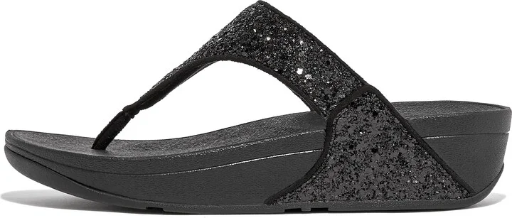 FitFlop LULU Glitter Toe-Post Sandals Pu/Glitter