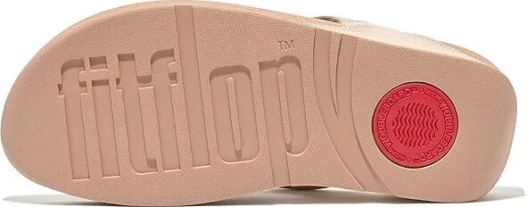 FitFlop Lulu Leather Toe Post Women's Shoes Platino : 11 M (B) - Image 3