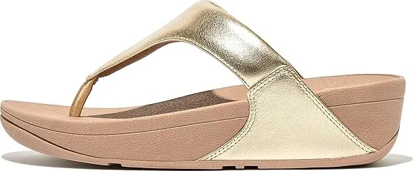 FitFlop Lulu Leather Toe Post Women's Shoes Platino : 11 M (B) - Image 5