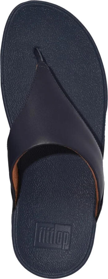 FitFlop Lulu Leather Toepost Flip-Flop Sandals - Image 4