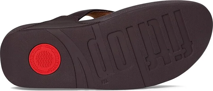 FitFlop Lulu Leather Toepost Women's Wedge Shoes Plumberry : 9 M (B) - Image 3