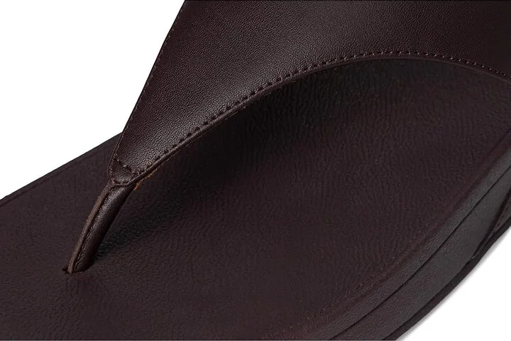 FitFlop Lulu Leather Toepost Women's Wedge Shoes Plumberry : 9 M (B) - Image 7