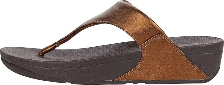 FitFlop Lulutm Women's Sandals Bronze : 5 M (B), Leather - Image 6