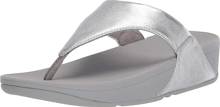 FitFlop Lulutm Women's Sandals Silver : 11 M (B), Leather - Image 2