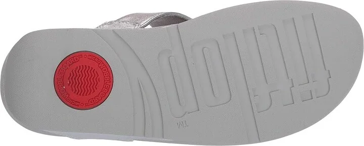 FitFlop Lulutm Women's Sandals Silver : 11 M (B), Leather - Image 4