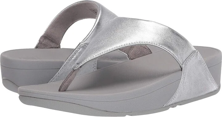 FitFlop Lulutm Women's Sandals Silver : 11 M (B), Leather