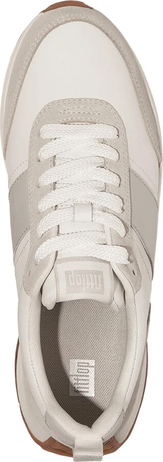 FitFlop Men's F-Mode Flow Lace up Sneakers - Urban white, Arctic gray - Image 4