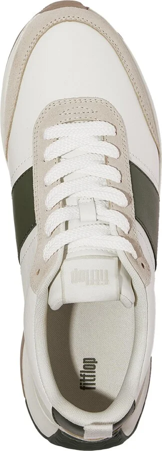 FitFlop Men's F-Mode Flow Lace up Sneakers - Urban white, Arctic gray - Image 8
