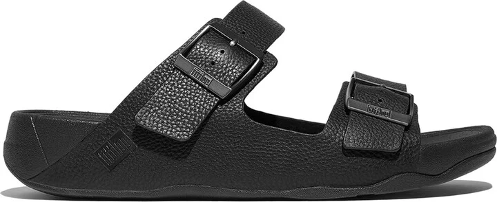 FitFlop Men's Gogh Moc Buckle Tumbled Leather Slides - Image 2