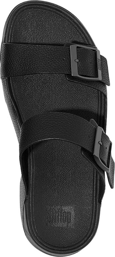 FitFlop Men's Gogh Moc Buckle Tumbled Leather Slides - Image 4