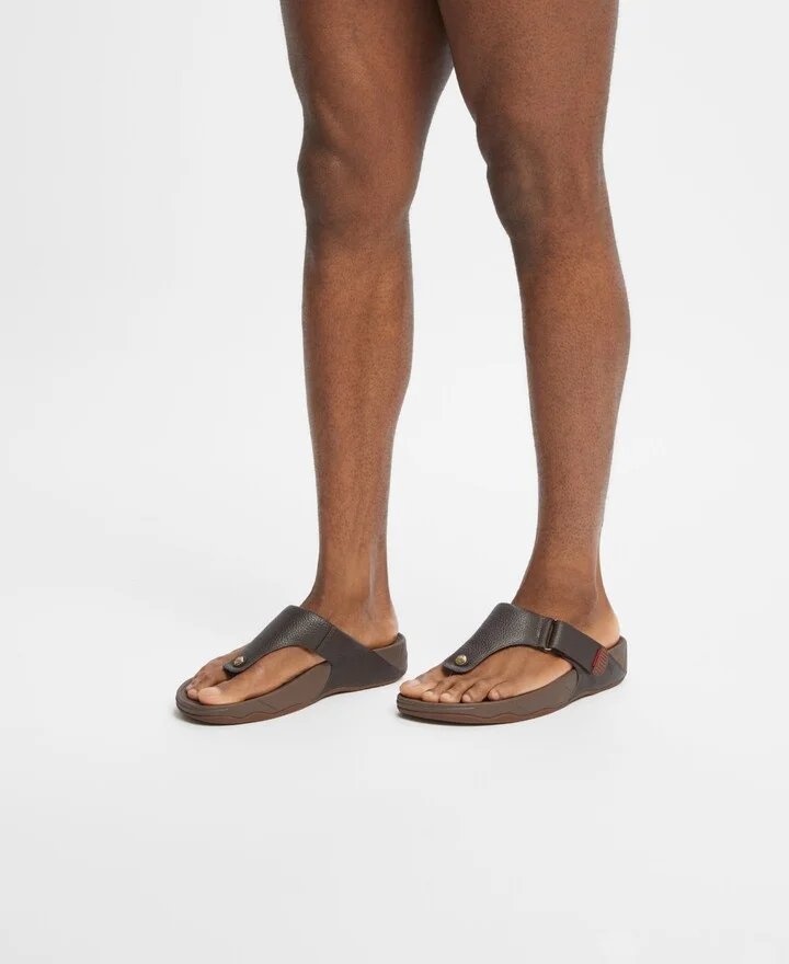 FitFlop Men's Trakk Ii Leather Sandals - Image 6