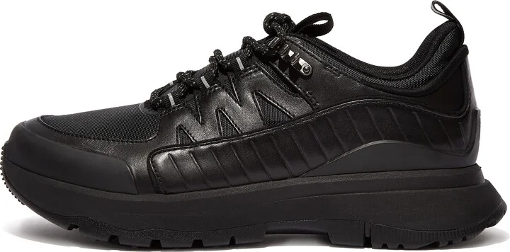 FitFlop NEO-D-HYKER Leather-Mix Walking Sneakers Leather/Pet Nylon/Tpu