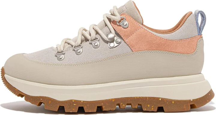 FitFlop NEO-D-HYKER Waterproof Canvas/Suede Walking Sneakers Canvas Polyester/Suede/Rubber