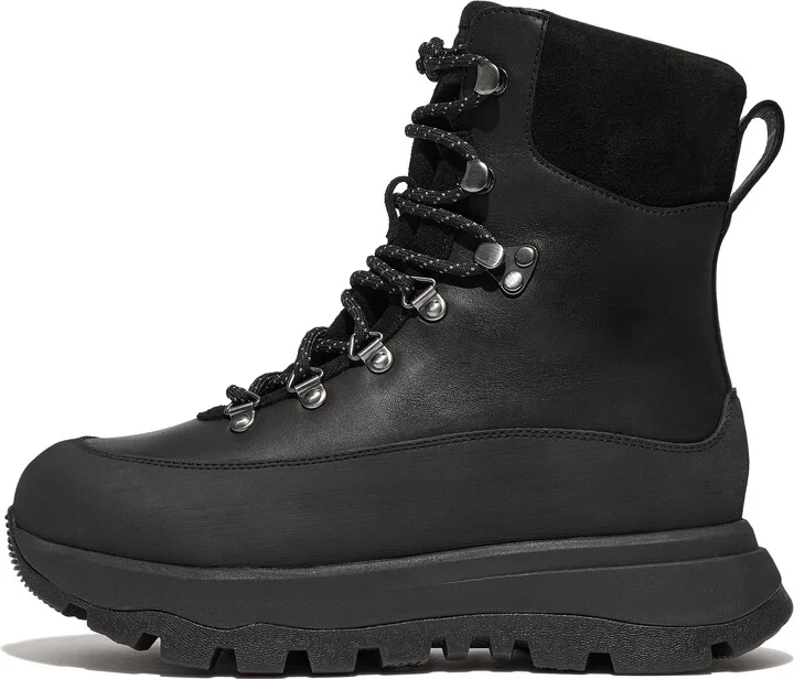 FitFlop NEO-D-HYKER Waterproof Fleece-Lined Walking Boots Leather/Suede/Rubber