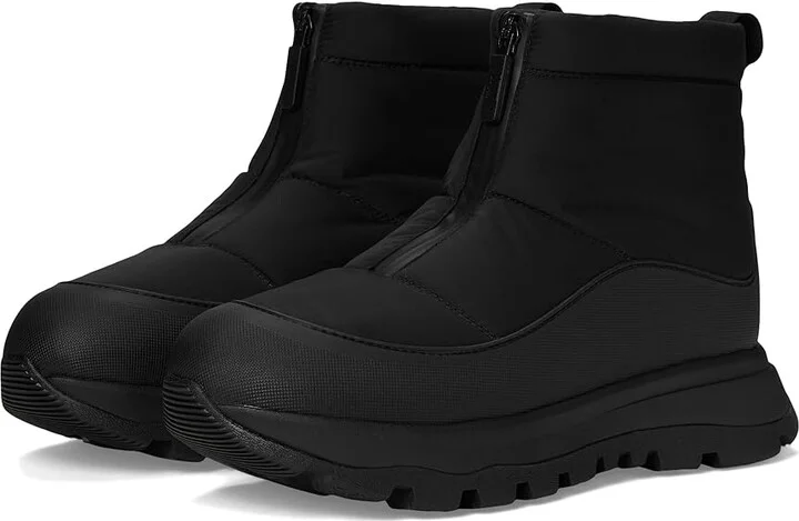FitFlop Neo-D-Hyker Waterproof Zip-Front Padded Outdoor Boots Women's Boots All Black/Deep Gold : 8.5 M (B), Synthetic