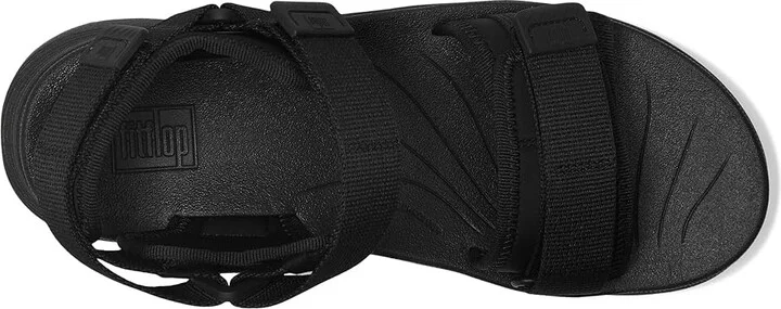 FitFlop Neo-D-Hyker (Xt) W/Resistant Adj. Outdoor Sandals Women's Wedge Shoes All Black : 7 M (B), Synthetic/Textile - Image 2