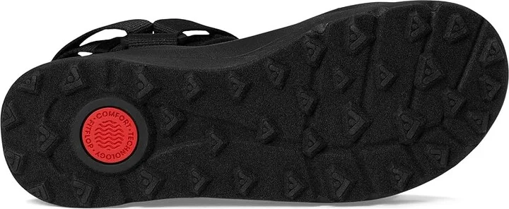 FitFlop Neo-D-Hyker (Xt) W/Resistant Adj. Outdoor Sandals Women's Wedge Shoes All Black : 7 M (B), Synthetic/Textile - Image 3