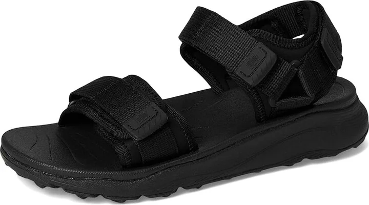 FitFlop Neo-D-Hyker (Xt) W/Resistant Adj. Outdoor Sandals Women's Wedge Shoes All Black : 7 M (B), Synthetic/Textile - Image 5