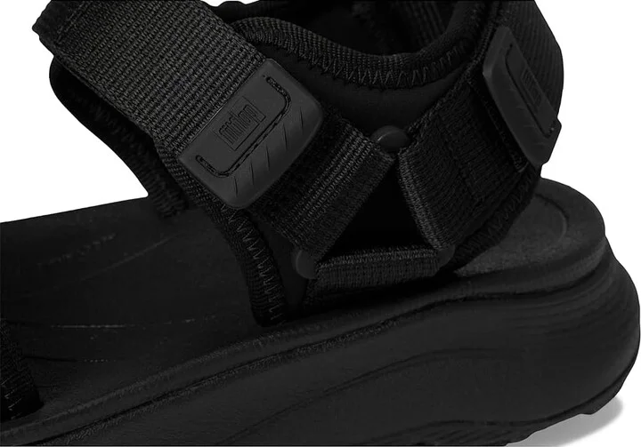 FitFlop Neo-D-Hyker (Xt) W/Resistant Adj. Outdoor Sandals Women's Wedge Shoes All Black : 7 M (B), Synthetic/Textile - Image 7