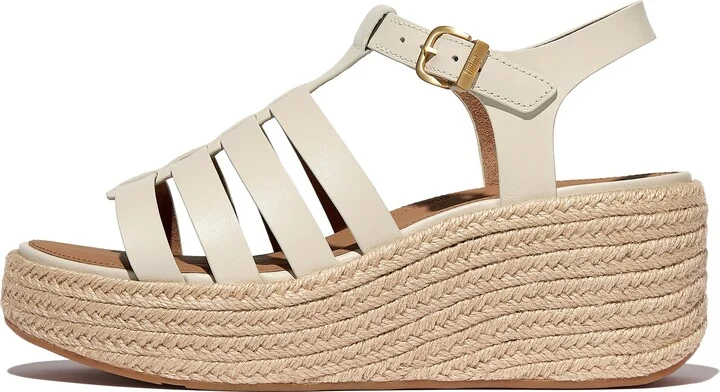 FitFlop PLATFFORMS Espadrille Leather Fisherman Wedge Sandals