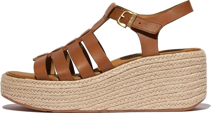 FitFlop PLATFFORMS Espadrille Leather Fisherman Wedge Sandals