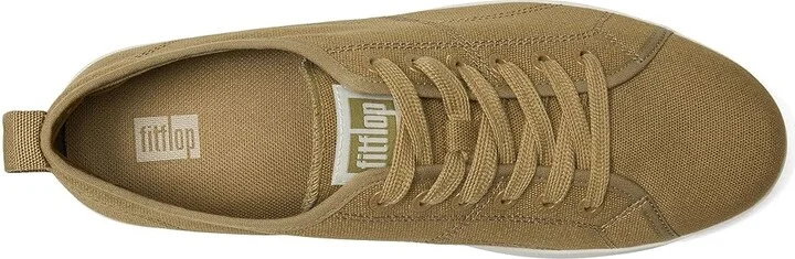 FitFlop Rally Canvas Sneakers Women's Walking Shoes Camo-green/Cream : 8 M (B) - Image 2