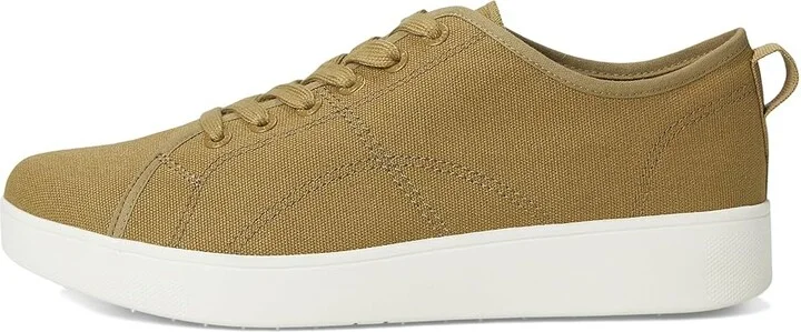 FitFlop Rally Canvas Sneakers Women's Walking Shoes Camo-green/Cream : 8 M (B) - Image 6