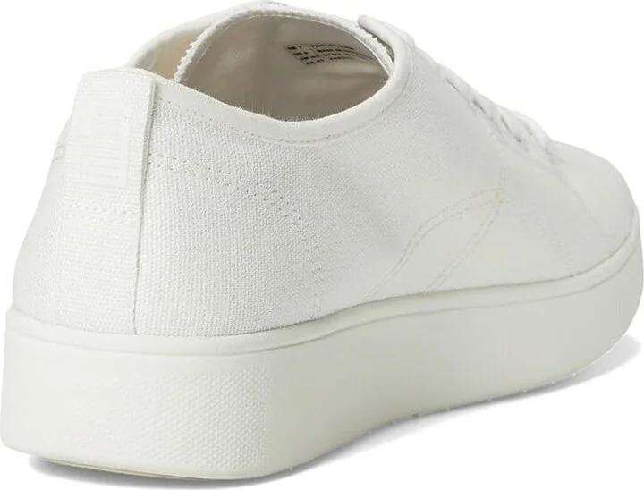 FitFlop Rally Canvas Sneakers Women's Walking Shoes Urban White : 8 M (B) - Image 4