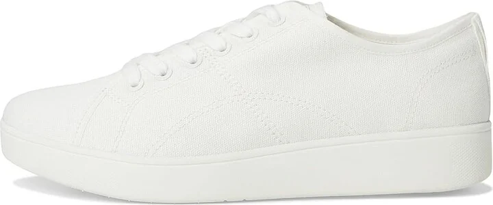 FitFlop Rally Canvas Sneakers Women's Walking Shoes Urban White : 8 M (B) - Image 6