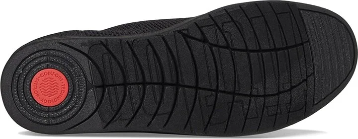FitFlop Rally E01 Multi-Knit Trainers Women's Shoes All Black 2 : 8 M (B), Textile - Image 3