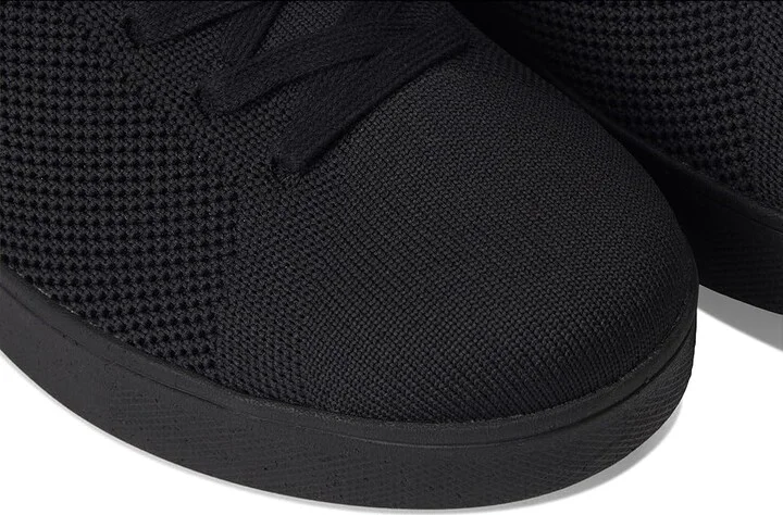FitFlop Rally E01 Multi-Knit Trainers Women's Shoes All Black 2 : 8 M (B), Textile - Image 7