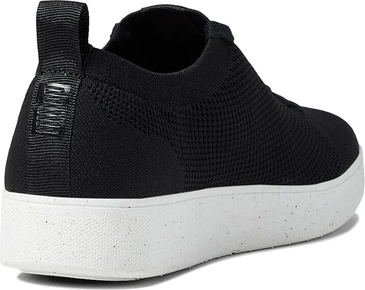 FitFlop Rally E01 Multi-Knit Trainers Women's Shoes All Black : 5 M (B), Textile - Image 4