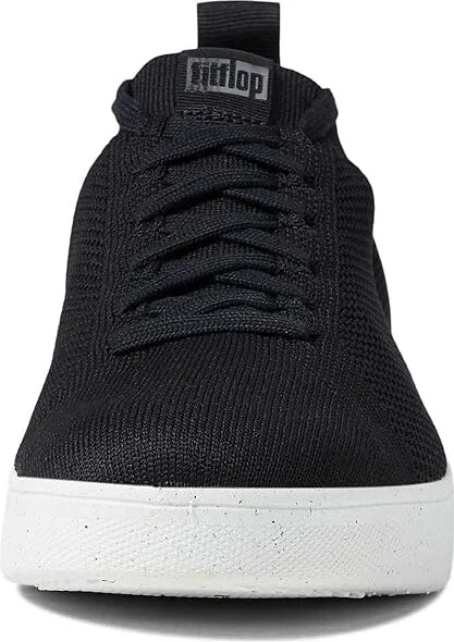 FitFlop Rally E01 Multi-Knit Trainers Women's Shoes All Black : 5 M (B), Textile - Image 5