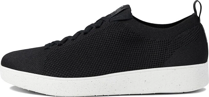 FitFlop Rally E01 Multi-Knit Trainers Women's Shoes All Black : 5 M (B), Textile - Image 6