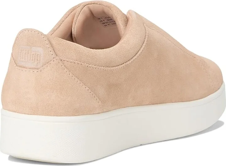 FitFlop Rally Elastic Suede Slip-On Sneakers Women's Shoes Classic Beige : 6.5 M (B), Synthetic - Image 4