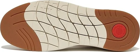 FitFlop Rally Evo Leather/Mesh/Suede Sneakers Women's Shoes Urban White/Black : 5 M (B), Leather/Suede - Image 3