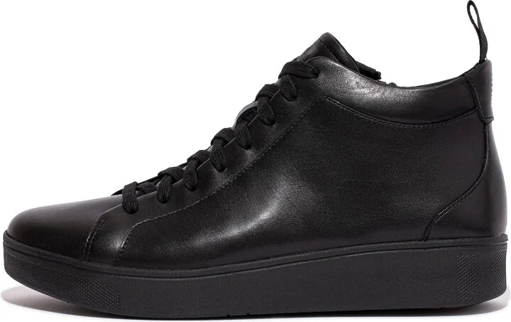 FitFlop RALLY Leather High-Top Sneakers