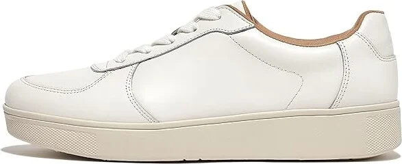 FitFlop Rally Leather Panel Sneakers Women's Shoes Urban White : 5 M (B), Leather/Suede - Image 5