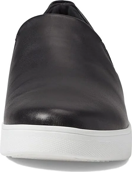 FitFlop Rally Leather Slip-On Skate Sneakers Women's Shoes Black : 5 M (B) - Image 5