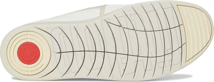 FitFlop Rally Open-mesh Slip-on Skate Trainers Women's Walking Shoes Urban White : 8 M (B), Synthetic/Suede - Image 3