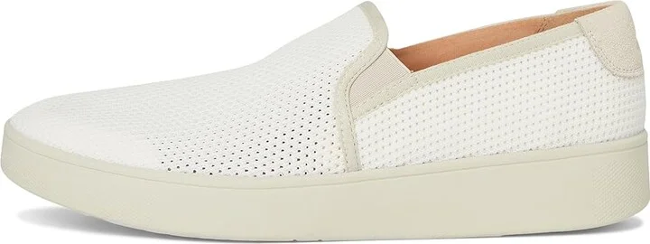 FitFlop Rally Open-mesh Slip-on Skate Trainers Women's Walking Shoes Urban White : 8 M (B), Synthetic/Suede - Image 6