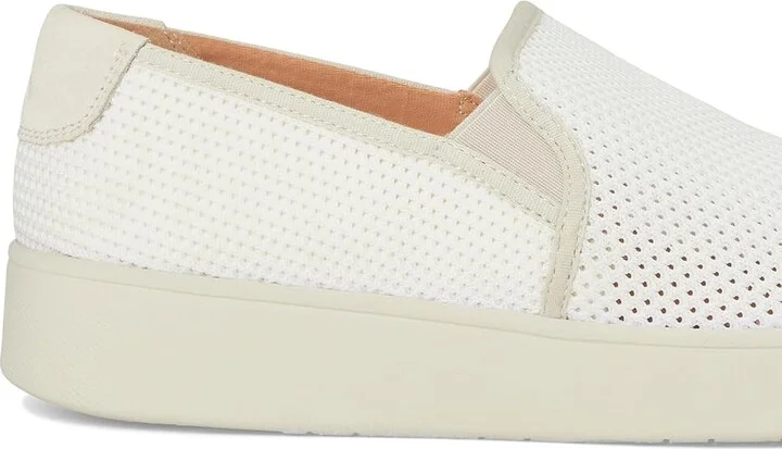 FitFlop Rally Open-mesh Slip-on Skate Trainers Women's Walking Shoes Urban White : 8 M (B), Synthetic/Suede - Image 7
