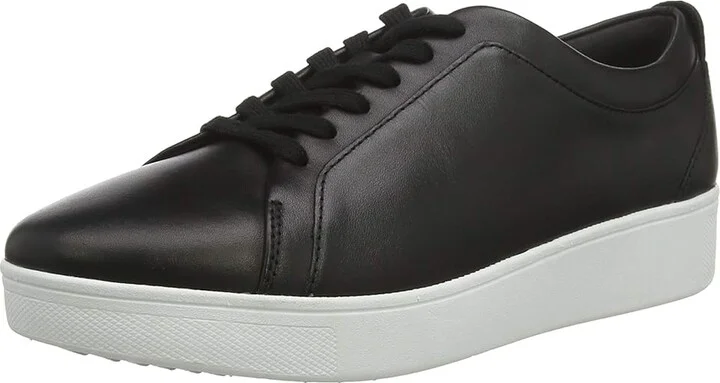 FitFlop Rally Women's Shoes Black 1 : 5 M (B), Leather - Image 2